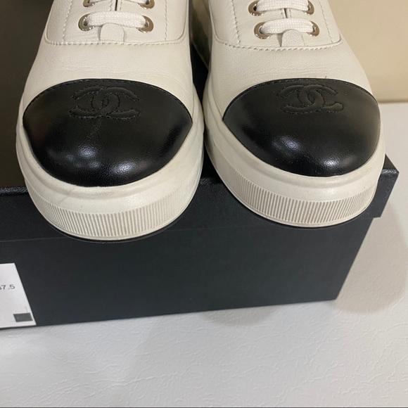 Sold 🔑 Chanel Platform Sneakers Size 37.5 - Picture 11 of 11